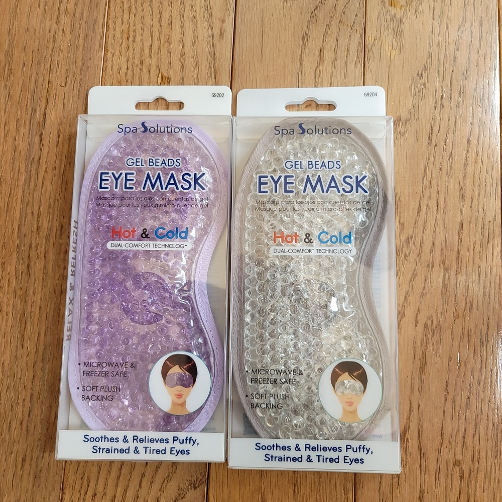 EYE MASK Cooling SOOTHING Hot Cold Gel Bead Mask